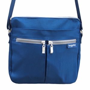 Baggallini Comrade Crossbody Blue Purse Pockets